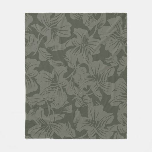 Grünes, nahtloses Muster im Hintergrund  Fleecedecke (Vorderseite)