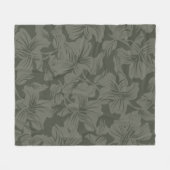 Grünes, nahtloses Muster im Hintergrund  Fleecedecke (Vorderseite (Horizontal))