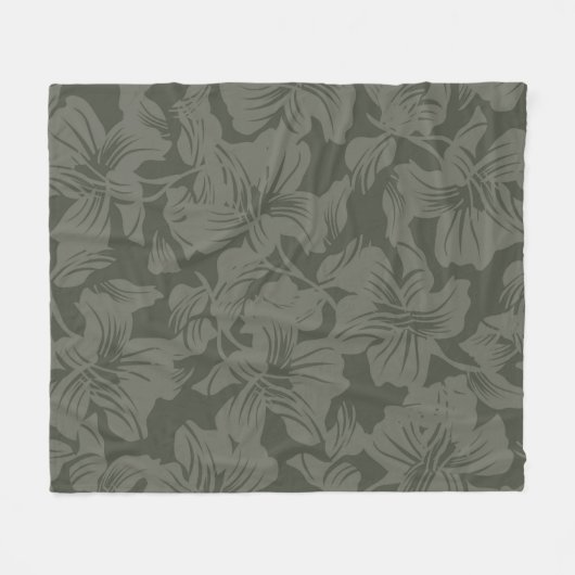 Grünes, nahtloses Muster im Hintergrund Fleecedecke (Vorderseite (Horizontal))