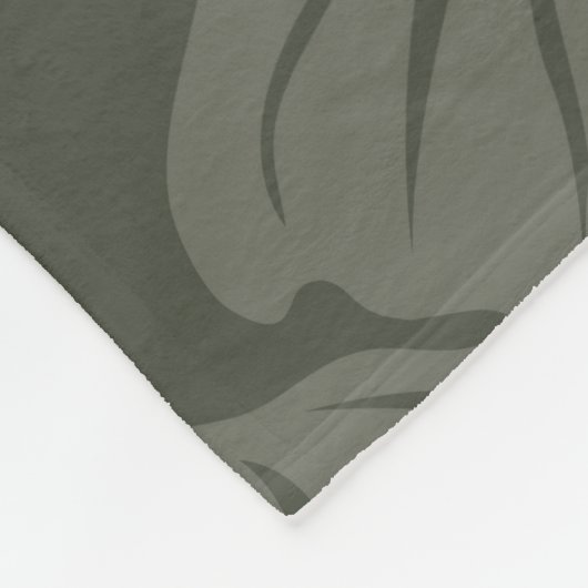 Grünes, nahtloses Muster im Hintergrund Fleecedecke (Ecke)