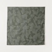 Grünes, nahtloses Muster im Hintergrund  Wandteppich (Vorderseite (Horizontal))