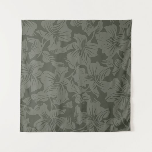 Grünes, nahtloses Muster im Hintergrund  Wandteppich (Vorderseite)