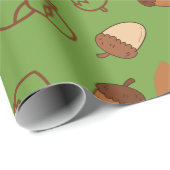 Grünes, nahtloses Umhüllungspapier: Gemütliches Fa Geschenkpapier (Rolleneckpunkt)