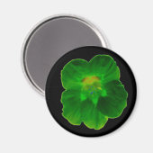 Grünes Nasturtium Magnet (Vorderseite/Rückseite)