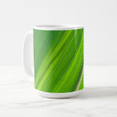 Grünes natürliches Muster Kaffeetasse (Vorderseite Links)