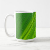 Grünes natürliches Muster Kaffeetasse (Links)