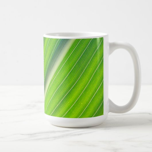 Grünes natürliches Muster Kaffeetasse (Rechts)