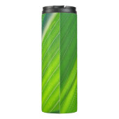 Grünes natürliches Muster Thermosbecher (Rückseite)