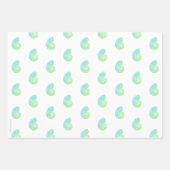 Grünes Nautilus Wrapping-Papier Geschenkpapier Set (Vorderseite 2)