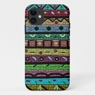 Grünes Neonmosaik Case-Mate iPhone Hülle