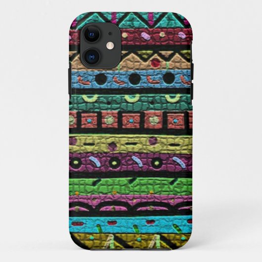 Grünes Neonmosaik Case-Mate iPhone Hülle (Rückseite)