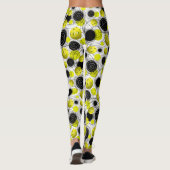 Grünes Neonpickleballs - Leggings (Rückseite)
