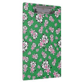 Grünes Nerdkuhmuster Klemmbrett (Rechts)