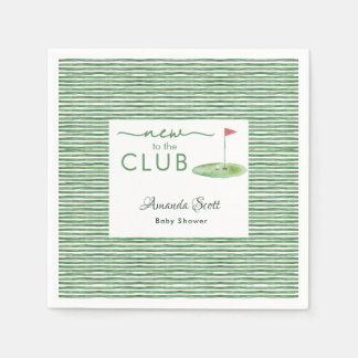 Grünes Neues im Club Golf Thema Baby Shower Serviette