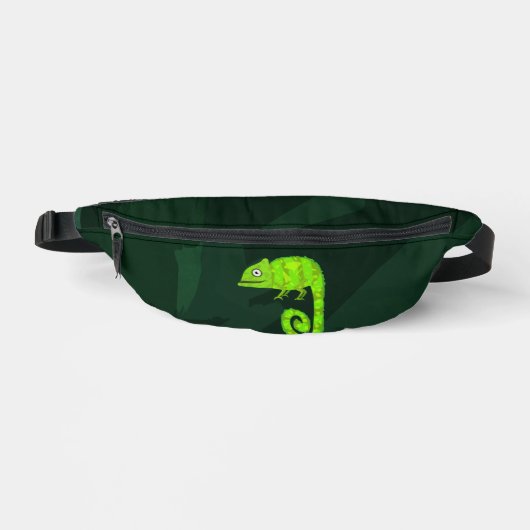 Grünes niedliches Chamäleon Bauchtasche (Vorderseite)