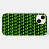 Grünes niedliches Chamäleon Case-Mate iPhone Hülle (Rückseite (Horizontal))
