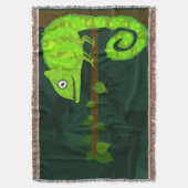 Grünes niedliches Chamäleon Decke (Vorderseite Vertikal)