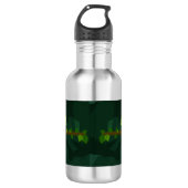 Grünes niedliches Chamäleon Edelstahlflasche (Vorderseite)