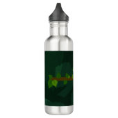 Grünes niedliches Chamäleon Edelstahlflasche (Links)