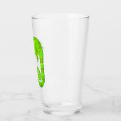 Grünes niedliches Chamäleon Glas (Links)