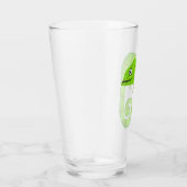 Grünes niedliches Chamäleon Glas (Rechts)