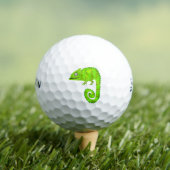 Grünes niedliches Chamäleon Golfball (Insitu T-Shirt)