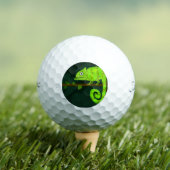 Grünes niedliches Chamäleon Golfball (Insitu T-Shirt)