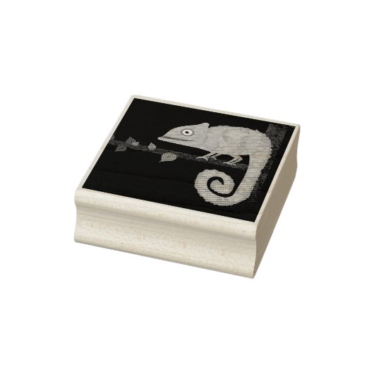Grünes niedliches Chamäleon Gummistempel (Stempel)