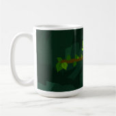 Grünes niedliches Chamäleon Kaffeetasse (Links)