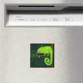 Grünes niedliches Chamäleon Magnet (In Situ (Geschirrspüler))