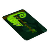 Grünes niedliches Chamäleon Magnet (Rechte Seite)