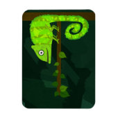 Grünes niedliches Chamäleon Magnet (Vertikal)