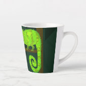 Grünes niedliches Chamäleon Milchtasse (Rechts)