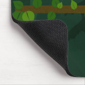 Grünes niedliches Chamäleon Mousepad (Ecke)