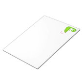 Grünes niedliches Chamäleon Notizblock (angewinkelt)