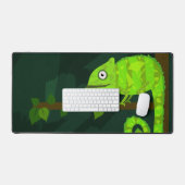 Grünes niedliches Chamäleon Schreibtischunterlage (Tastatur & Maus)
