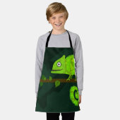 Grünes niedliches Chamäleon Schürze (Getragen)