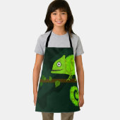 Grünes niedliches Chamäleon Schürze (Insitu)