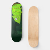 Grünes niedliches Chamäleon Skateboard (Vorderseite)