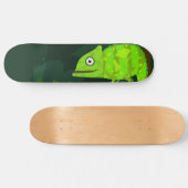 Grünes niedliches Chamäleon Skateboard (Horizontal)