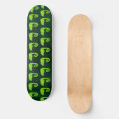 Grünes niedliches Chamäleon Skateboard (Vorderseite)
