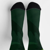 Grünes niedliches Chamäleon Socken (Oben)