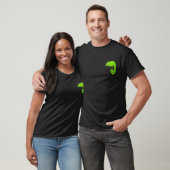 Grünes niedliches Chamäleon T-Shirt (Unisex)
