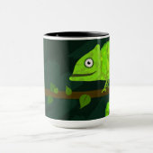 Grünes niedliches Chamäleon Tasse (Zentrum)