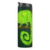 Grünes niedliches Chamäleon Thermosbecher (Nach rechts gedreht)