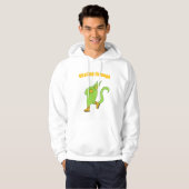 Grünes niedliches Monster für Skate Hoodie (Vorne ganz)