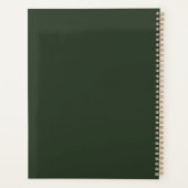 Grünes Notizbuch Planer (Rückseite)