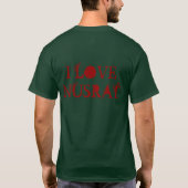 Grünes Nusrat T-Shirt (Rückseite)