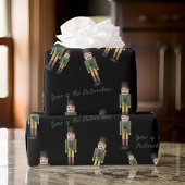 Grünes Nutcracker Soldier Weihnachtswrapping Geschenkpapier