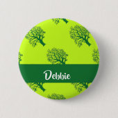 Grünes Oakbaummuster Button (Vorderseite)